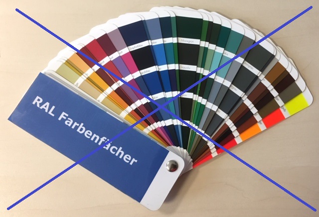 RAL-Farbfächer für Dachfarben